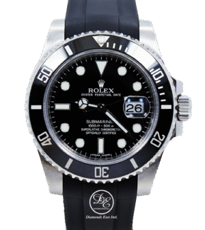 Rolex Submariner 116610LN Date Ceramic Bezel RUBBER B Steel Watch MINT CONDTION