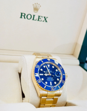 Rolex Submariner 126618LB 41mm 18k Yellow Gold Blue Ceramic Watch MINT Box/Paper