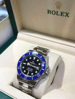 ROLEX Submariner 41mm 126619LB 18k White Gold Oyster Blue Ceramic Bezel BOX/PAPR