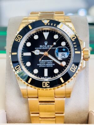 Rolex Submariner Date 126618 LN 41mm 18K Yellow Gold Black Ceramic Bezel B/PPR