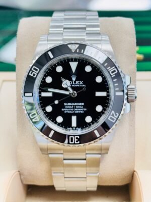 Rolex Submariner No Date 124060 41mm Stainless Steel Black Dial Watch Box/Paper