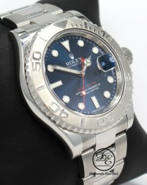 Rolex Yacht Master 116622 40mm Oyster Blue Dial Platinum Bezel Watch B/PAPER MIN