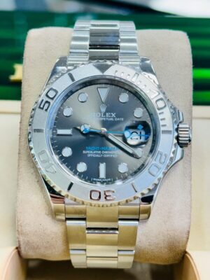 Rolex Yacht Master 116622 40mm Oyster Rhodium Dial Bezel Watch