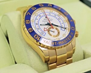 Rolex Yacht Master II 116688 Blue Hands 18K Yellow Gold Watch BOX/PAPERS