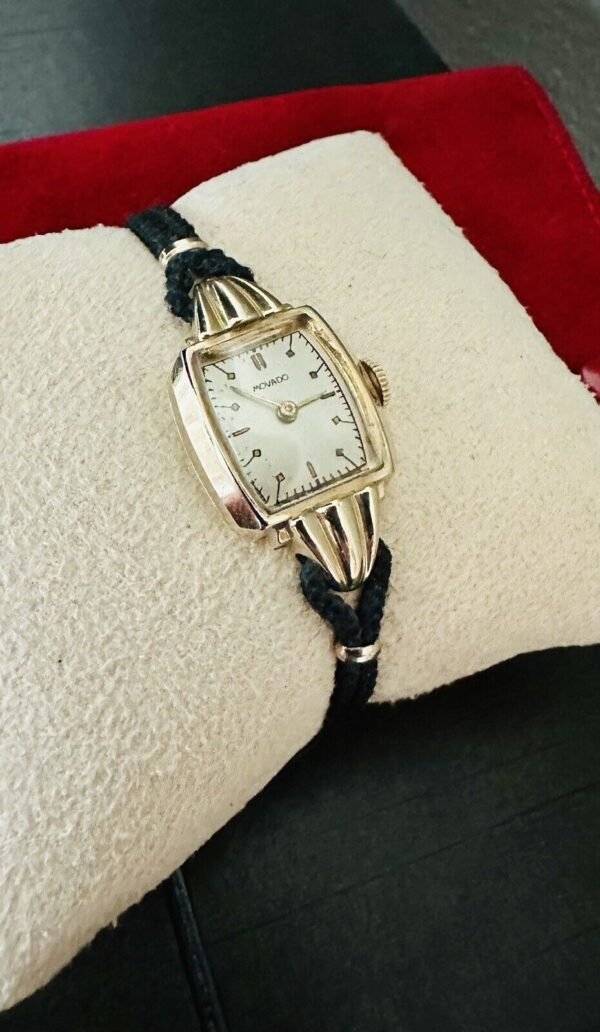 Vintage Ladies Solid 14k Yellow Gold Movado Watch ~ Manual Winding