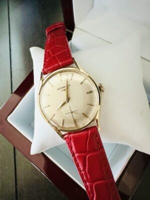 Vintage Men’s 14K Solid Gold Longines Watch 32mm ~ Cal. 370 Manual Wind