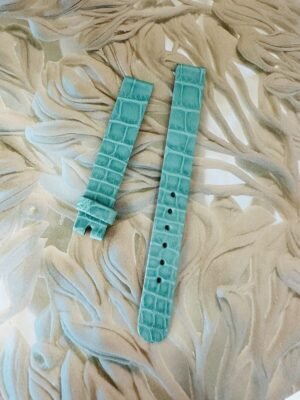 Vintage New Old Stock Patek Philippe Blue Alligator Band 12mm Wide & 11mm End