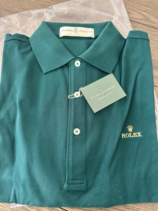 Vintage New Old Stock Rolex Fairway & Greene Golf Polo Shirt Size Medium