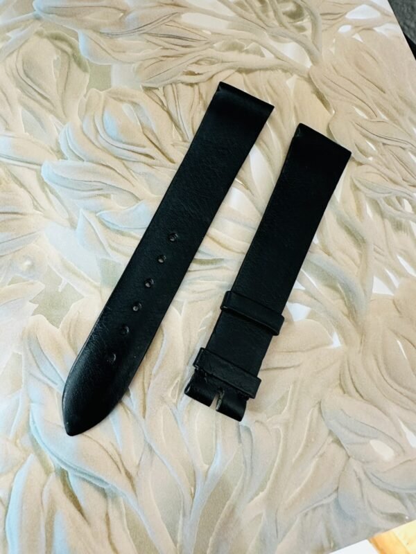 Vintage Unworn Patek Philippe Black Leather Band 20mm With 16mm End