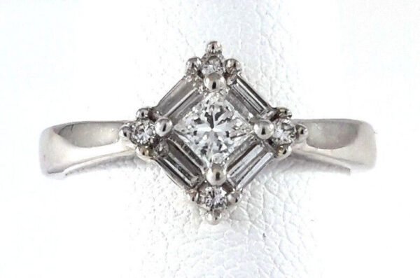 0.40ct DIAMOND 14k White GOLD Ring - R9410