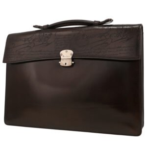 Berluti Ecritoire briefcase in ebene leather