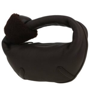 Bottega Veneta Jodie mini handbag in brown sheepskin