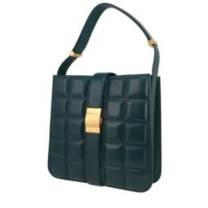Bottega Veneta Marie Padded shoulder bag in green leather