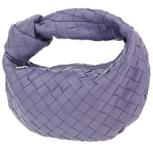 Bottega Veneta Mini Jodie handbag in purple intrecciato leather