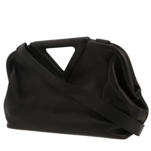 Bottega Veneta Point shoulder bag in black leather