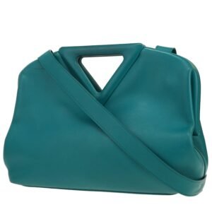 Bottega Veneta Point shoulder bag in green leather