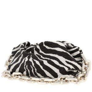 Bottega Veneta Pouch handbag in black and white leather