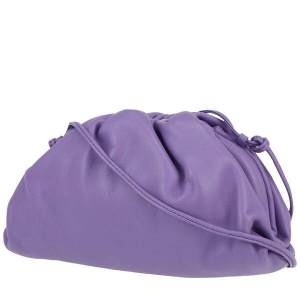 Bottega Veneta Pouch mini handbag/clutch in purple leather