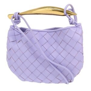 Bottega Veneta Sardine small model shoulder bag in purple intrecciato leather