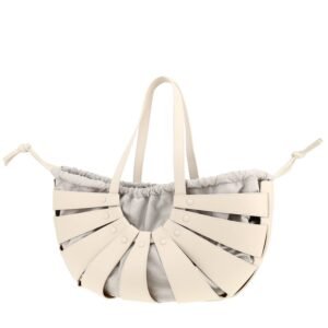 Bottega Veneta The Shell shopping bag in white leather