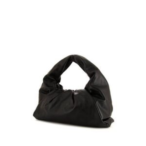 Bottega Veneta The Shoulder Pouch handbag in black leather