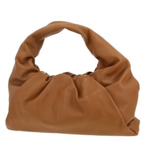 Bottega Veneta The Shoulder Pouch handbag in brown leather