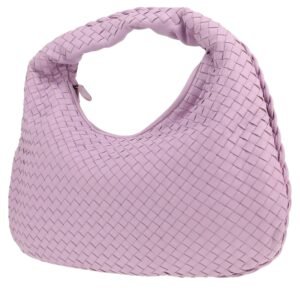 Bottega Veneta Veneta handbag in purple intrecciato leather