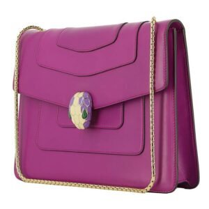 Bulgari Forever shoulder bag in purple leather