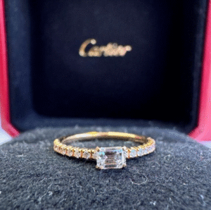 CARTIER ETINCELLE DE CARTIER 18K ROSE GOLD SIZE 45 W/ BOX AND CERT - R11108