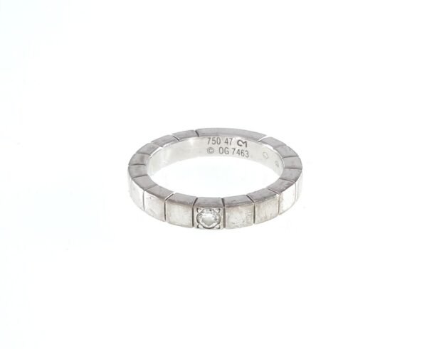 CARTIER LANIERES WHITE GOLD DIAMOND RING Size 47 - R10469