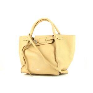 Celine Big Bag handbag in beige grained leather
