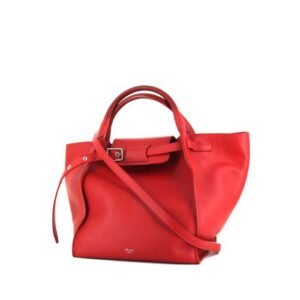 Celine Big Bag shopping bag in red leather