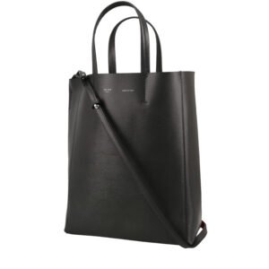 Celine Cabas shopping bag in grey grained leather
