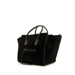 Céline Phantom shopping bag in suede and black leather