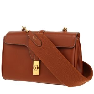 Celine Soft Teen shoulder bag in brown leather