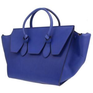 Celine Tie Bag medium model handbag in electric blue leather