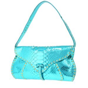 Celine Vintage handbag in blue python