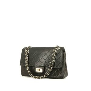 Chanel 2.55 handbag in brown quilted leather