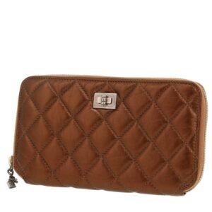 Chanel 2.55 - Wallet wallet in bronze quilted leather