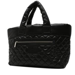 Chanel Coco Cocoon shopping bag in black quilted canvas