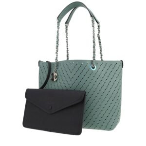 Chanel Grand Shopping shopping bag in green leather