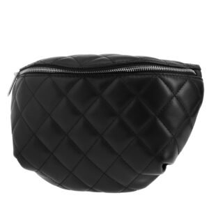 Chanel Pochette ceinture clutch-belt in black quilted leather