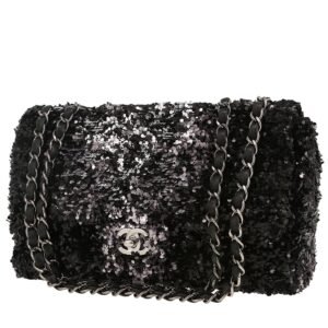 Chanel Timeless handbag in black leather