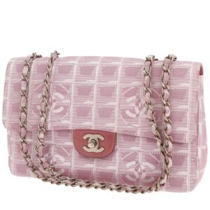 Chanel Timeless handbag in pink canvas