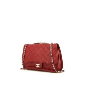 Chanel Timeless handbag in raspberry pink leather
