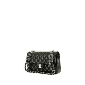 Chanel Timeless Petit shoulder bag in black quilted leather