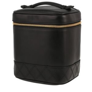 Chanel Vanity vanity case in black leather