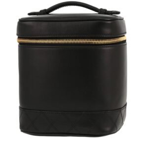 Chanel Vanity vanity case in black leather