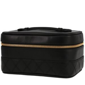 Chanel Vanity vanity case in black leather