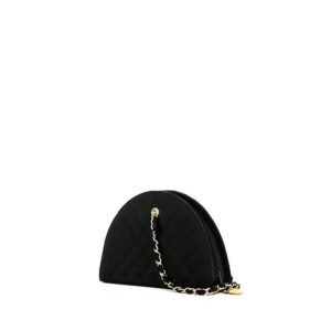 Chanel Vintage clutch in black satin